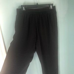 Zara Black Silk Jogger Pant - L
